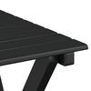vidaXL Chaises &agrave; bascule lot de 2 table pliable noir massif peuplier