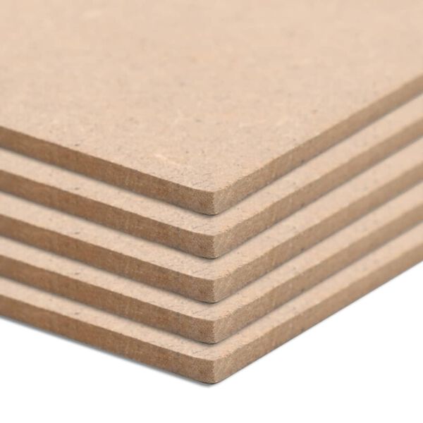 vidaXL Plaques de MDF 4 pcs Carr&eacute; 60x60 cm 12 mm