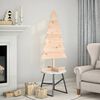 vidaXL Arbre de No&euml;l en bois pour d&eacute;coration 120 cm bois massif de pin