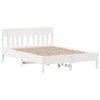 vidaXL Cadre de lit sans matelas blanc 160x200 cm bois de pin massif
