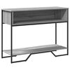 vidaXL Table console sonoma gris 100x35x74,5 cm bois d'ing&eacute;nierie