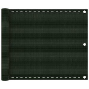 vidaXL &Eacute;cran de balcon Vert fonc&eacute; 75x300 cm PEHD
