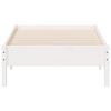 vidaXL Cadre de lit sans matelas blanc 90x190 cm bois de pin massif