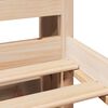 vidaXL Lit biblioth&egrave;que sans matelas 75x190 cm bois de pin massif
