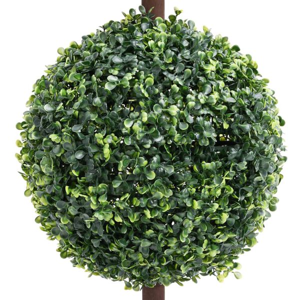 vidaXL Plante de buis artificiel avec pot Forme de boule Vert 118 cm