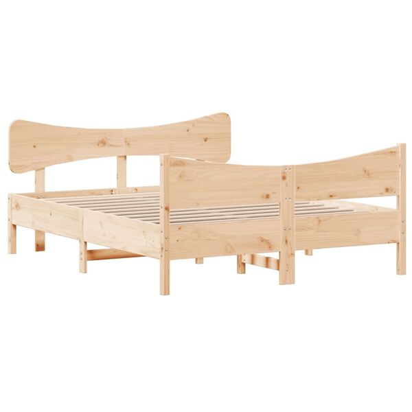 vidaXL Cadre de lit sans matelas 160x200 cm bois massif de pin