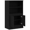 vidaXL Highboard Ch&ecirc;ne noir 60 x 35.5 x 103.5 cm Bois d'ing&eacute;nierie
