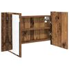 vidaXL Armoire Miroir de Salle de Bain Bois Ancien 80 x 12 x 45 cm