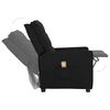 vidaXL Fauteuil de massage Noir Tissu