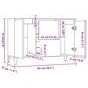 vidaXL Buffet Sonoma gris 102x35x70 cm Bois d'ing&eacute;nierie
