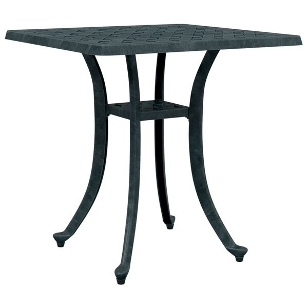 vidaXL Table de jardin vert 53x53x53 cm aluminium coul&eacute;