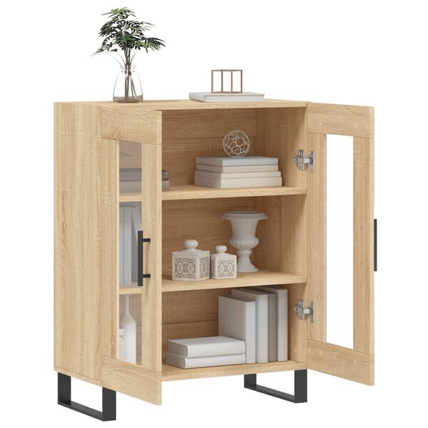 vidaXL Buffet ch&ecirc;ne sonoma 69,5x34x90 cm bois d'ing&eacute;nierie