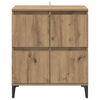 vidaXL Buffet Ch&ecirc;ne artisanal 60 x 35 x 70 cm Bois d'ing&eacute;nierie et fer