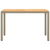 vidaXL Ensemble &agrave; manger de jardin et coussins 3 pcs Poly rotin Beige