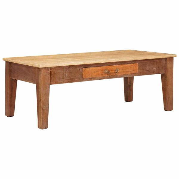 vidaXL Table basse Marron 110 x 55 x 40 cm Bois de mangue massif