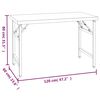 vidaXL Table de travail de cuisine avec étagère 120x60x145 cm Inox