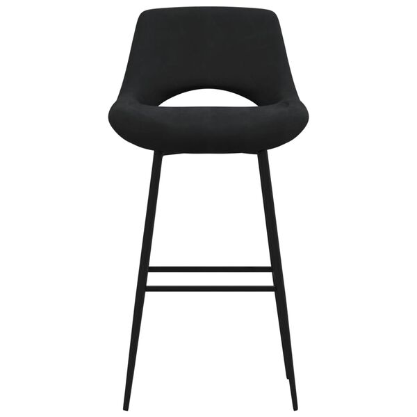 vidaXL Tabourets de bar lot de 2 noir velours
