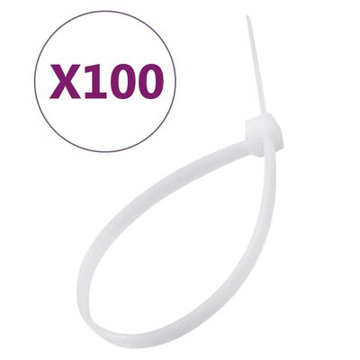 vidaXL Attaches de câble 100 pcs 15 cm