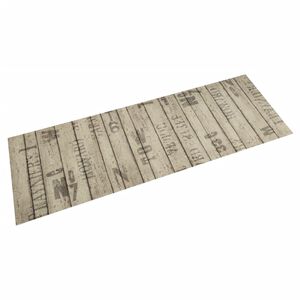 vidaXL Tapis de cuisine lavable impression de cl&ocirc;ture 45x150cm velours