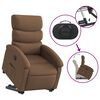 vidaXL Fauteuil inclinable Marron Tissu