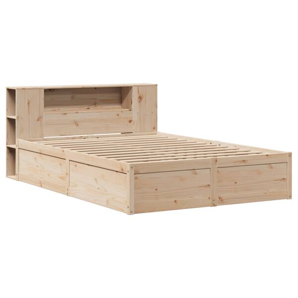 vidaXL Cadre de lit sans matelas 140x190 cm bois de pin massif