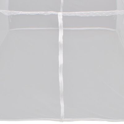 vidaXL Tente de camping 200x120x130 cm Fibre de verre Blanc