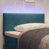 vidaXL T&ecirc;te de lit LED avec des lumi&egrave;res &agrave; LED Bleu 100 cm Polyester