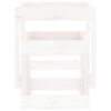vidaXL Tables &agrave; sable 2 pcs blanc bois de pin massif