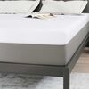 vidaXL Surmatelas Blanc 140 x 200 cm Tissu Jacquard