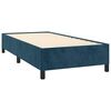 vidaXL Cadre de lit sans matelas bleu fonc&eacute; 90x190 cm velours