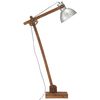 vidaXL Lampadaire Argenté Bois de manguier massif E27