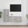 vidaXL Ensemble de meubles TV 2 pcs Sonoma gris Bois d'ing&eacute;nierie