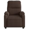 vidaXL Fauteuil inclinable marron tissu microfibre