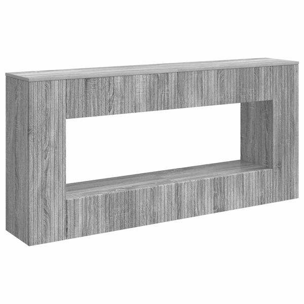 vidaXL Table console Gris Sonoma 155 x 29 x 74 cm Bois d&rsquo;ing&eacute;nierie
