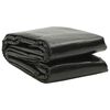 vidaXL Film solaire de piscine PE rectangulaire flottant 10x5 m Noir