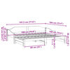 vidaXL Lit de jour et lit gigogne sans matelas 90x190 cm bois massif
