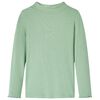 T-shirt enfants manches longues faux col roul&eacute; menthe fonc&eacute;e 140