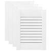 vidaXL Portes d'armoire &agrave; persiennes 4 pcs blanc 39,5x29,5 cm