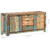 vidaXL Buffet 175x40x75 cm Bois de récupération massif