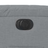 vidaXL Fauteuil inclinable &eacute;lectrique gris clair tissu