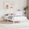 vidaXL Cadre de lit Blanc 140 x 190 cm Pin massif