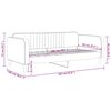 vidaXL Lit de repos sans matelas bleu 90x200 cm velours
