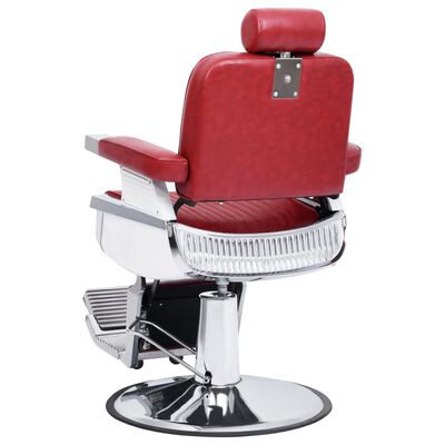vidaXL Chaise de barbier Rouge 68x69x116 cm Similicuir