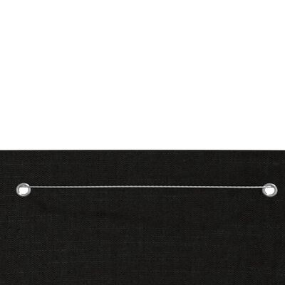 vidaXL Écran de balcon Noir 100x240 cm Tissu Oxford