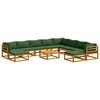vidaXL Ensemble de Canap&eacute;s 11 pc Naturel Bois d'Acacia Massif