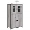 vidaXL Buffet haut sonoma gris 62x32x106,5 cm bois d'ing&eacute;nierie