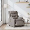 vidaXL Fauteuil de massage inclinable électrique Taupe Tissu