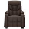 vidaXL Fauteuil de massage Marron fonc&eacute; Tissu
