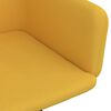 vidaXL Chaises pivotantes &agrave; manger lot de 2 Jaune Velours