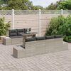 vidaXL Ensemble de canap&eacute; de jardin 8 pcs Gris clair et gris fonc&eacute;